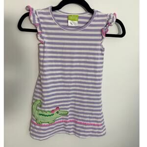 Classic Whimsy Striped Alligator Dress size 5‎